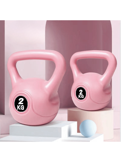 كيس تثقيل ذو وزن قابل لإعادة الملء 2كجم من المادة البلاستيكية للنساء، معدات التمرين والتدريب على الجلوس الخلفي