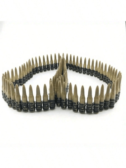 قلادة بشكل طلقة بلاستيكية قطعة واحدة - إكسسوار زي حفلات، أداة تنكرية، هدية مهرجان، هدية عيد ميلاد، هدية عيد الأبريل، هدية عيد الفصح، لعبة