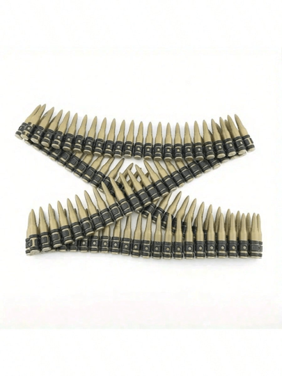 قلادة بشكل طلقة بلاستيكية قطعة واحدة - إكسسوار زي حفلات، أداة تنكرية، هدية مهرجان، هدية عيد ميلاد، هدية عيد الأبريل، هدية عيد الفصح، لعبة