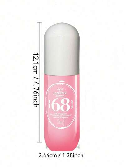 1 قطعة زجاجة رذاذ منعّم هواء بقوة رائحة زهور وفواكه 50مل/1.69 أونصة سائلة، معطر هواء طويل الأمد للملابس هدايا عيد الحب، لوازم عيد الحب، عناصر زفاف، محمول