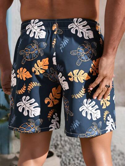 Manfinity VDAYZ شورتات شاطئ رجالية موضة، مناسبة للصيف