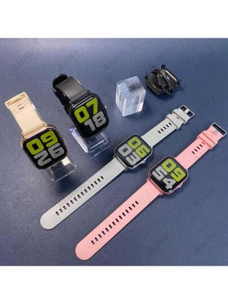 25 ساعة ذكية يونيسكس جديدة بشاشة تعمل باللمس بدقة عالية 1.83 بوصة ، تدعم الاتصال اللاسلكي وتنبيهات الرسائل ، وأنماط رياضية متعددة ، والتحكم عن بُعد في الكاميرا ، وتشغيل الموسيقى ، وتذكير الخمول ، وجسم معدني وسوار من السيليكون ، وخلفية قابلة للتخصيص ، وشحن