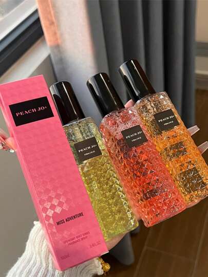 PEACH JO+ 1 قطعة/رذاذ عطر الملابس والمنزل، منعش ومعطر الهواء ذو رائحة خفيفة وطويلة الأمد، مناسب للعائلة والأصدقاء وكهدايا عيد الحب، والأعراس الرومانسية والمنزل
