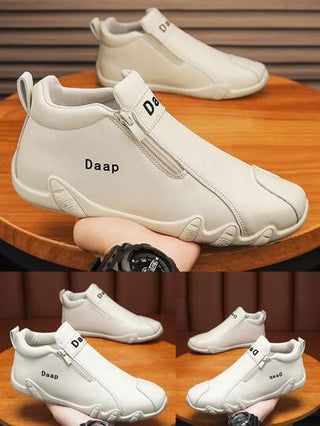 بوت رياضية كاجوال من الجلد للرجال موديل جديد، مزودة بسحاب جانبي، تصميم أنيق ومريح، من علامة تجارية داب، بوت رياضية كاجوال عالية الظهر نمط أرستقراطي، بوت جلدية رسمية عصرية، بوت بوت خفيفة الوزن، بوت خمسة أصابع