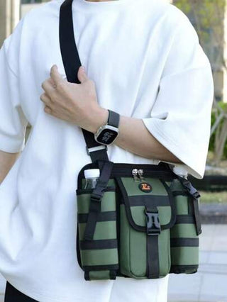 حقيبة صدر بكاجي مائي ظهر للنشاطات الخارجية مع حمالة زجاجة مياه ، حقيبة ظهر صغيرة لرياضة الدراجات والرحلات