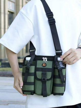 حقيبة صدر بكاجي مائي ظهر للنشاطات الخارجية مع حمالة زجاجة مياه ، حقيبة ظهر صغيرة لرياضة الدراجات والرحلات