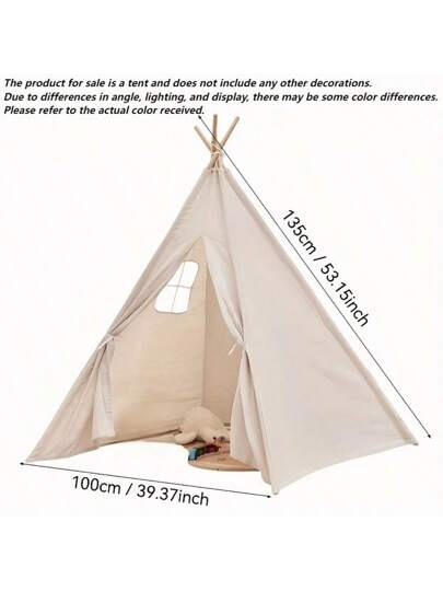 خيمة محمولة للأطفال، منزل لعب DIY للأطفال، ديكور غرفة الأطفال،قماش الأطفال، ويغوام، خيمة شاطئ صغيرة للأطفال، هدية للأولاد والبنات