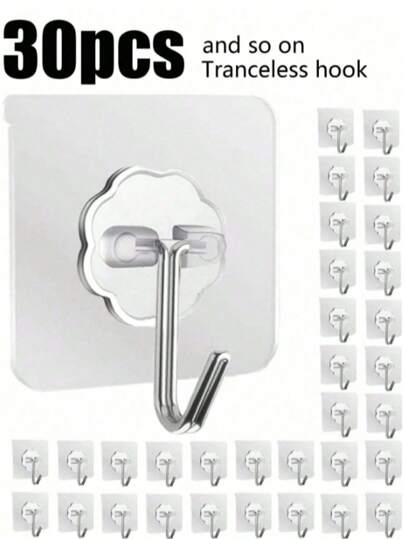 أثاث مكتبي 5/10/15/20/25 قطعة من الخطاطيف اللاصقة الخالية من الثقب، مناسبة لتعليق الصور والملصقات والمفاتيح والمناشف، خطاطيف بلاستيكية بطريقة التصاق آمنة، ديكور منزلي ومكتبي مناسب للمستأجرين، حل للتعليق، تصميم معدني أنيق، لوازم مدرسية، عودة إلى المدرسة