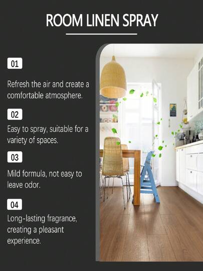 منعش رذاذي للغرف المغلقة، الغرف، الحمام، عطر طويل الأمد، مُنعّش هواء طبيعي