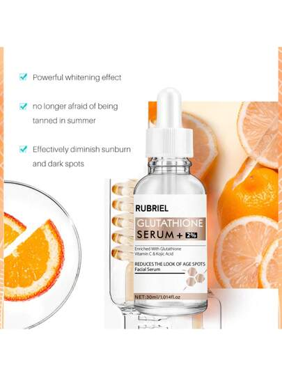 سيروم الجلوتاثيون 2%، سيروم مركز فيتامينات، جلوتاثيون، فيتامين سي، حمض الترانيكساميك، تفتيح البقع الداكنة، ندبات حب الشباب، مناسب للبشرة الحساسة، عناية كورية 30مل