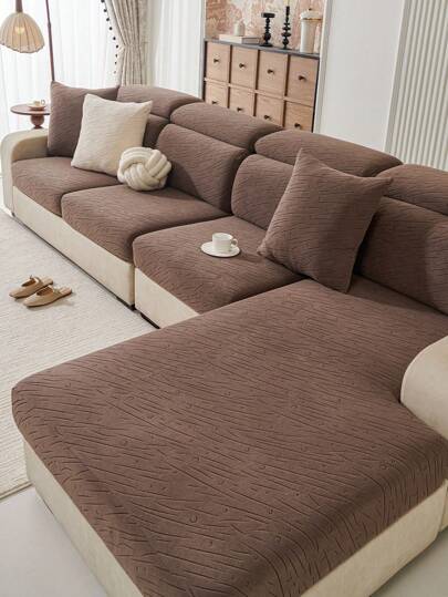 قطعة واحدة قماش مخمل مرن غطاء أريكة، أسلوب حديث بسيط، مانع الانزلاق للاستخدام على مدار السنة، قابل للغسل في الغسالة، مناسب لأريكة ذات 1/2/3/4 مقاعد وركن L-شكل، ديكور المنزل
