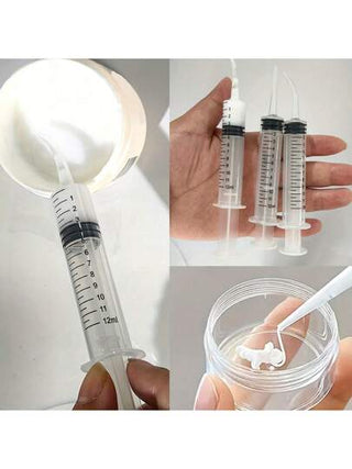 طقم من 1/2 قطعة مرشة بلاستيكية سعة 5مل لتوزيع العينات السائلة، جرعة دقيقة، بدون رائحة، لتطبيق الدهون، العناية باليد والمراهم ، لمضخة الحقن المحمولة ، إكسسوارات تغذية الحيوانات الأليفة