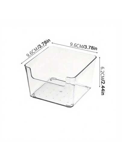 1 حبة /4 حبات منظم مكتبي شفاف من الأكريليك متعدد الحجرات - تصميم عصري أنيق لتخزين مكتب المكتب للملاحظات والأوراق اللاصقة والأقلام والأشياء الصغيرة - تصميم مدمج موفر للمساحة ، حامل الأشياء الصغيرة | تصميم عصري أنيق | بناء واضح