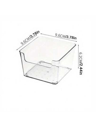 1 حبة /4 حبات منظم مكتبي شفاف من الأكريليك متعدد الحجرات - تصميم عصري أنيق لتخزين مكتب المكتب للملاحظات والأوراق اللاصقة والأقلام والأشياء الصغيرة - تصميم مدمج موفر للمساحة ، حامل الأشياء الصغيرة | تصميم عصري أنيق | بناء واضح