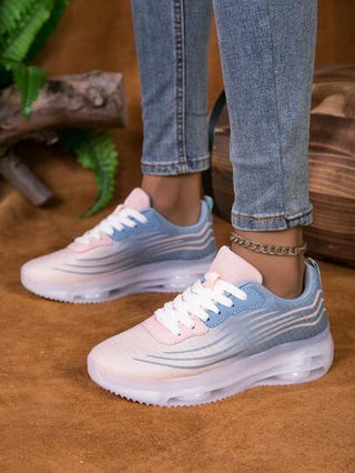 أحذية رياضية مبطنة خفيفة للنساء - ماصة للصدمات ومنفذة للهواء للجري والتنس، مناسبة لجميع المواسم