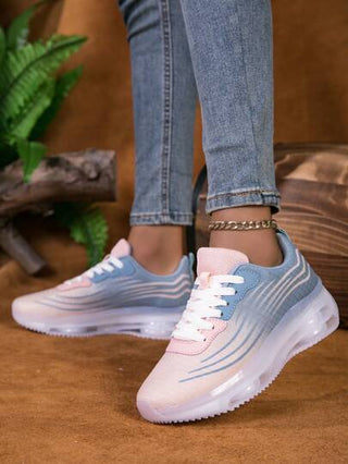 أحذية رياضية مبطنة خفيفة للنساء - ماصة للصدمات ومنفذة للهواء للجري والتنس، مناسبة لجميع المواسم