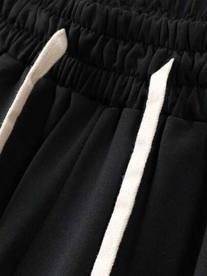 شورت كاجوال رجالي متناسق الحجم بخصر مرن, طبعة جرافيتي شخصية، تصميم أساسي، جيوب، خصر مرن، مناسب للاستخدام اليومي في الأماكن المفتوحة، هدية للزوج/الصديق