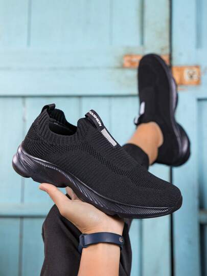 أحذية رياضية بشبكة تنفس مريحة للرجال ذوي القياسات الكبيرة، طراز صيفي رياضي كاجوال