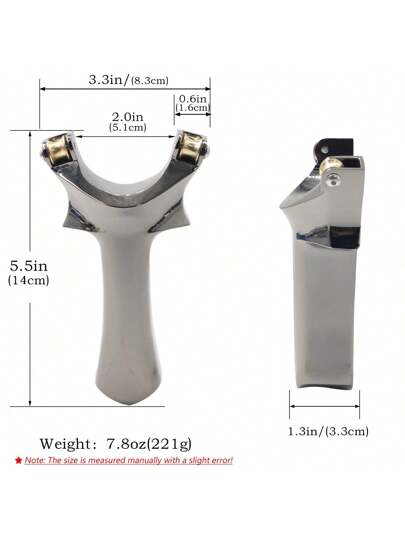 قذاذة قوية للصيد في الهواء الطلق مع شرائط مطاطية قطعة واحدة، مناسبة للصيد والصيد، هدية للرجال والنساء، عيد ميلاد أو مهرجان