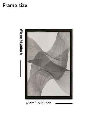 مجموعة من قطعتين، بإطارات اختيارية، طباعة على قماش عالي الجودة، تصميم هندسي مجرد من الخطوط والمنحنيات، ديكور فني عصري، مناسب لغرفة المعيشة، غرفة النوم، خلفية الأريكة، خزانة المدخل، أسطح الطاولات، لوحة فنية، حجم كبير 60 * 90 سم، لف خشبي مغناطيسي...