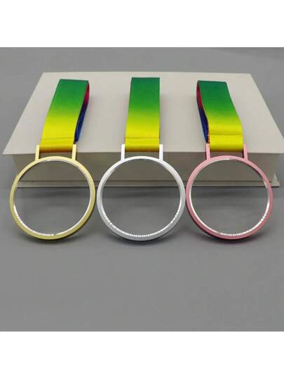 قطعة واحدة ميدالية معدنية مخصصة، جائزة مسابقة رياضية فارغة قابلة للتخصيص ذهبية أو فضية أو برونزية، لوحة معلقة ، ميدالية تذكارية لسباق العدو