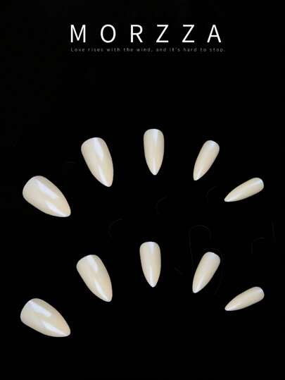 24 قطعة أظافر جلدية زائفة كلاسيكية بلون أزرق ذات لمعة للاستخدام اليومي والتسوق، تصميم بسيط وأنيق بطابع نوردي، مناسب للبنات والنساء المحبات للدقة والبساطة في حياتهن اليومية