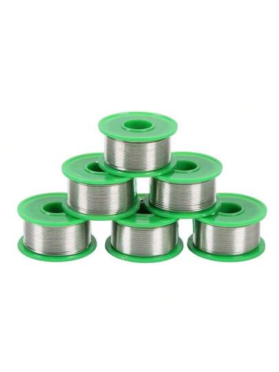 لفة من سلك اللحام القصدير منخفض درجة الحرارة، قصدير خالي من الرصاص عالي الجودة بلب الراتينج، عالي النقاء مع مادة تنظيف للحام المعادن، مناسب للحام والتجميع المواد، مناسب للحام LED والأجهزة المنزلية والمكونات الإلكترونية ومنتجات الكمبيوتر