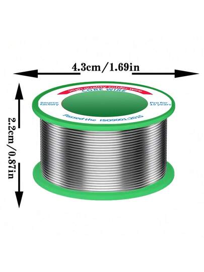 لفة من سلك اللحام القصدير منخفض درجة الحرارة، قصدير خالي من الرصاص عالي الجودة بلب الراتينج، عالي النقاء مع مادة تنظيف للحام المعادن، مناسب للحام والتجميع المواد، مناسب للحام LED والأجهزة المنزلية والمكونات الإلكترونية ومنتجات الكمبيوتر