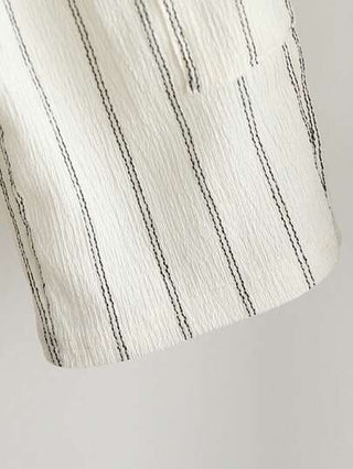 SHEIN Vintaside Kids بنطلون سروال رضيع للأولاد الرضع، بخطوط عريضة، مريح وواسع، مناسب للأنشطة اليومية للطفل والألعاب الخارجية وارتداء العطلات