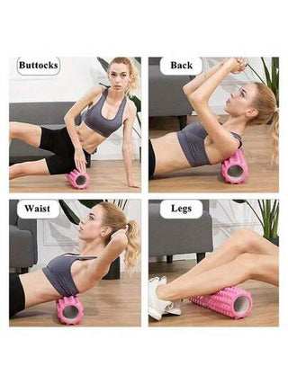 1 قطعة محور رغوة اليوجا بقوة عالية مقاس 28 سم/11 بوصة من إي في ايه طفو نقطة اللياقة البدنية لتدليك العضلات الاسترخاء مع المواصفات الكاملة