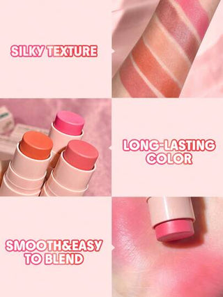 SHEGLAM أحمر خدود Snatch 'N' Blush Stick-Dreamer Cream Blush مقاوم للماء يدوم طويلاً ذو صبغة عالية لا يتلاشى غير دهني متوهج يدوم طويلاً مكياج تجميل نسائي حفلة عيد الميلاد أحمر خدود عيد الأب التخرج عيد الميلاد العطلة الربيع الصيف Y2K فاخر أزياء مكياج...
