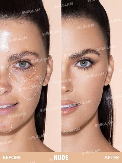 SHEGLAM مثل السحر 12 ساعة كامل التغطية كونسيلر - لحم طبيعي