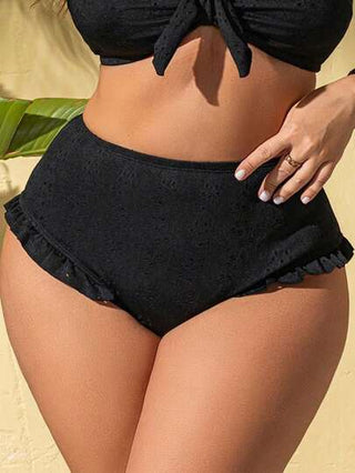 Swim Mod بيكيني سوداء من قطعة واحدة مع لوحة شبكية، ملابس سباحة كاجوال أنيقة للسيدات بتصميم بسيط مناسبة للعطلات