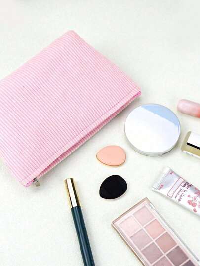 حقيبة مستحضرات تجميل بسيطة محمولة جميلة وعصرية، حقيبة مستحضرات تجميل متعددة الاستخدامات، حقيبة مستحضرات العناية بالبشرة والعناية الشخصية، منظم أدوات المكياج، مناسبة للنساء والفتيات للاستخدام أثناء السفر والحياة اليومية، مناسبة لطلاب السكن والسفر