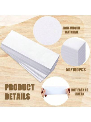 شرائط الشمع غير المنسوجة لإزالة شعر الجسم والوجه مناسبة للنساء والرجال بالذراعين والساقين وتحت الإبط والحواجب والمنطقة الحساسة