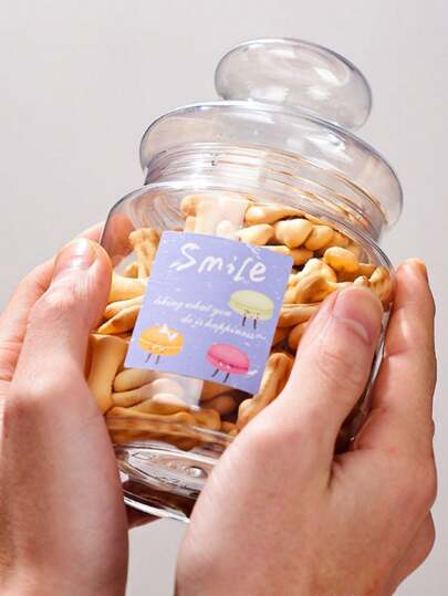 قالب فناجين البسكويت من مادة ال- PET قطعة واحدة، وعاء تخزين الوجبات الخفيفة ، وعاء حفظ الأغذية محكم الغلق، برطمان محكم الإغلاق مقاوم للرطوبة