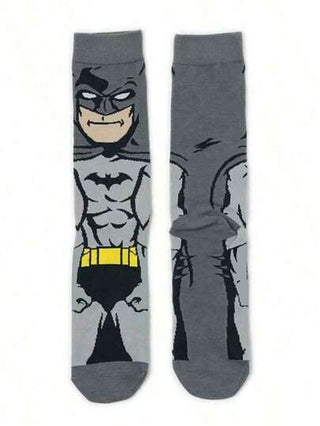 Warner Bros زوجان من الجوارب الطويلة ذات الطبعات الكرتونية للرجال لمناسبات عيد الميلاد و هالوين مع شخصيات جوكر و فلاشمان الرائعة، جوارب مضحكة وغريبة