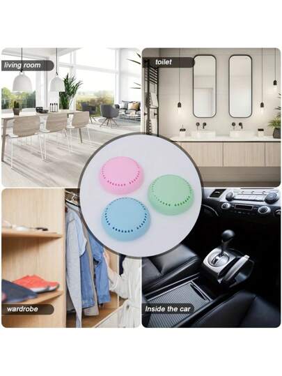 5 قطع معطر هواء في الحمام بتأثير طويل الأمد مع وجود قذيفة مثقوبة إضافية، يمكن استخدامه في المراحيض والغرف المعيشية والسيارات والنوم وخزائن الملابس. قوالب عطرية مجففة مختلفة الروائح