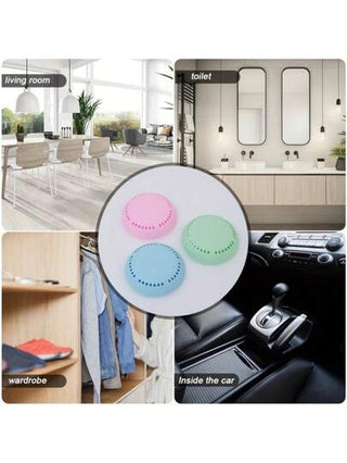 5 قطع معطر هواء في الحمام بتأثير طويل الأمد مع وجود قذيفة مثقوبة إضافية، يمكن استخدامه في المراحيض والغرف المعيشية والسيارات والنوم وخزائن الملابس. قوالب عطرية مجففة مختلفة الروائح