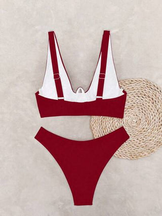 طقم تانكيني حريمي Swim SXY طقم كاجوال للسيدات من قطعتين (كامسول + بيكيني) مع حمالات وسلك داخلي، تصميم منسق للملابس البوهيمية لموسم الربيع والشواطئ