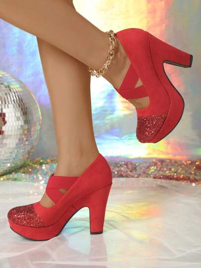 حذاء مارى جين بكعب سميك وأصبع قدم دائري، طراز بالية ريترو كلاسيكي، مناسب للارتداء اليومي العادي