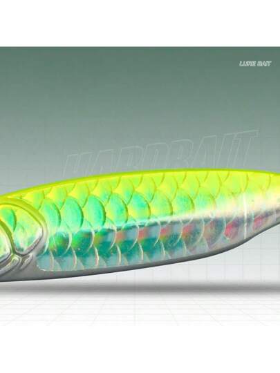 طُعْم صيد السمك من النوع الجاذب لأعماق المياه البحرية بشكل واقعي مطبوع به قشور السمك السلمون والحوذ والأكزواس بأوزان تتراوح من 7 إلى 25 جرام