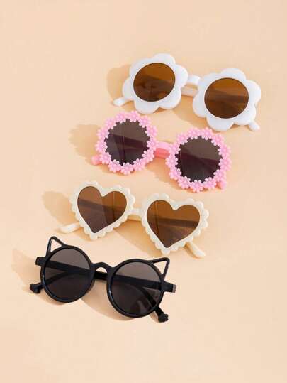 8قطع/مجموعة نظارات أطفال عصرية- نظارات جميلة للأطفال والأطفال الرضع -هدية للأطفال- مناسبة للخارج والتصوير اليومي