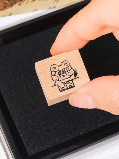 12 قطعة/علبة طابع خشبي مزخرف بنمط الدب العتيق، مجموعة مختلفة من أنماط الحيوانات المتنوعة، تصميم مطبوع يدويًا ، طوابع خشبية محفورة بعناية مناسبة للحرف اليدوية ، ألبوم الصور ، اليومية ، الزخرفة اليدوية DIY ، هدايا راقية للأصدقاء