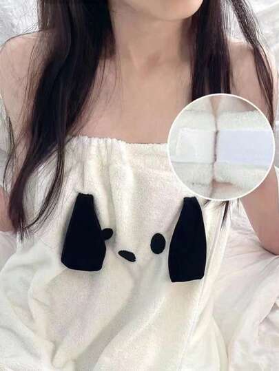 Sanrio قطعة واحدة من منشفة الكلب كارتون باتشا، منشفة استحمام لتجفيف الشعر والرأس، سميكة وماصة بدون تساقط للشعر، غطاء أذن كبير للسيدات، جونلة استحمام لتجفيف الشعر، منشفة ضرورية للسفر، هدية التخرج