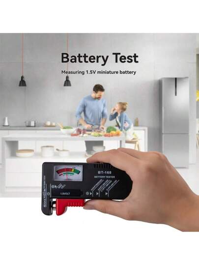 1 قطعة متعدد القياسات محمول ذو 3 سرعات عالي الدقة،جسم من ABS +فاحص سعة البطارية، قابل للتكيف ذاتيا مع الجهد 1.2 فولت - 12 فولت، إدارة صحة البطارية، مناسب لفحص طاقة منازل الرعب في عيد الهالوين ،حقيبة اسعافات أولية للتخييم، إصلاح الدراجات الكهربائية