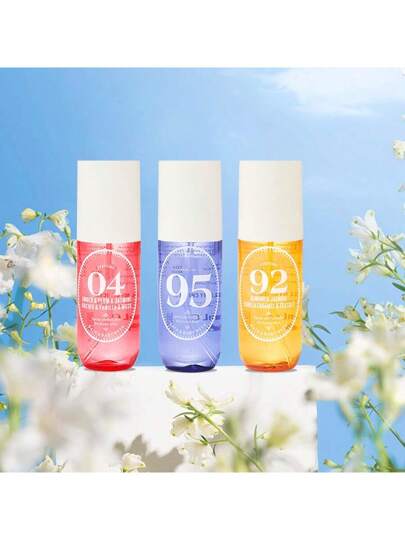 زجاجة واحدة / 90 مل من رذاذ العطر بروائح الزنبق والورد، خليط الزيوت الأساسية، متعدد الأغراض للغرف والحمام وغرفة المعيشة والدواليب والسيارة، منعش للأقمشة والاستحمام، محمول، هدية لصديقك، عيد الحب