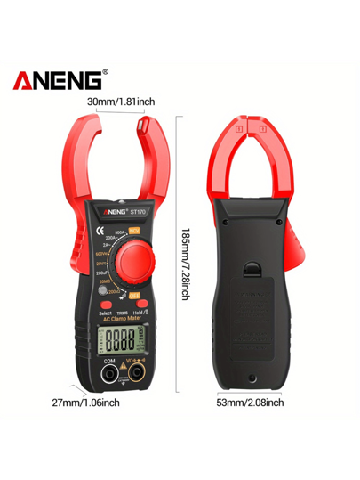 (عيد ميلاد المدير، الأسعار الكبير لمدة يوم واحد) جهاز قياس رقمي متعدد المقاسات دقيق للغاية بشاشة LED 1999 عد، يقيس التيار المتردد، أداة احترافية مثالية للهدايا للرجال، ضروريات الكهربائي، عيد الأب، هدية مناسبة للرجال في عيد الحب