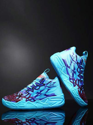 أحذية رياضية كاجوال خفيفة الوزن منفذة للهواء للأزواج، مناسبة للبسكتبول، شكل عصري، أربطة