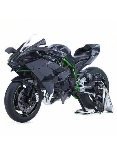 قطعة واحدة H2R نموذج دراجة نارية معدنية - 1:12 مقياس نموذج دراجة نارية - زخرفة المكتب - مجموعة دراجات نارية - هدية تخرج - هدية عيد ميلاد - هدية عطلة - هدية عيد الميلاد - هدية رأس السنة